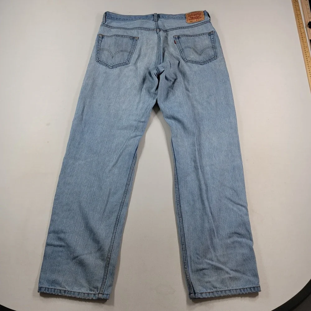 Levi's 550 Denim Jeans Mens 36x32 Blue Relaxed Fit Straight‎ Leg VTG Y2K